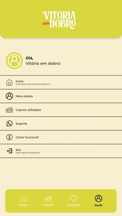 Tangkapan layar Vitória em Dobro