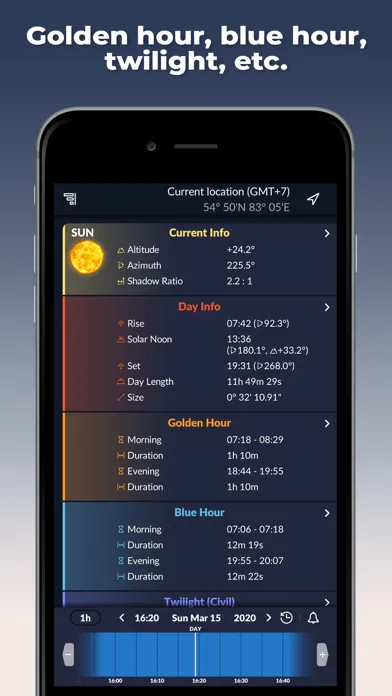 Скриншоты Ephemeris: Moon and Sun Seeker