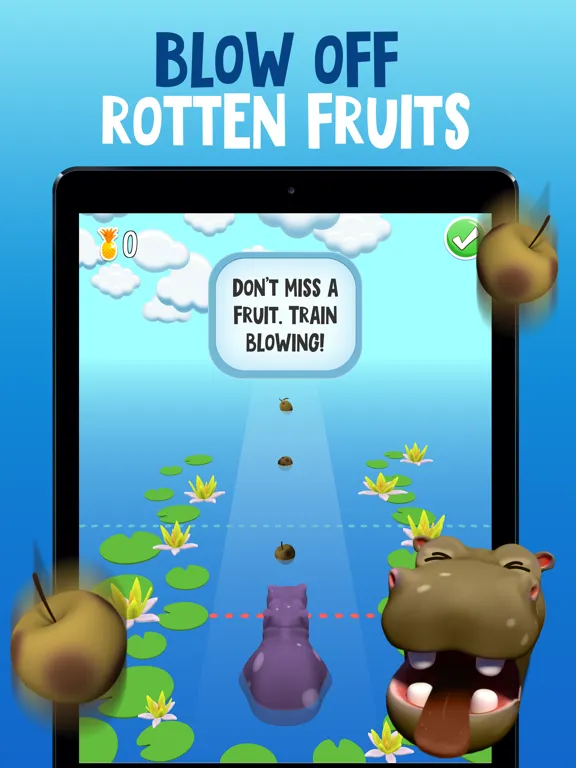 Ảnh chụp màn hình của Hippo Math - AR Brain Trainer iPad 