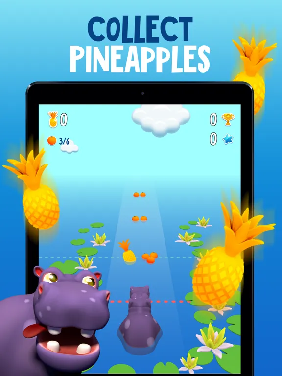 Ảnh chụp màn hình của Hippo Math - AR Brain Trainer iPad 