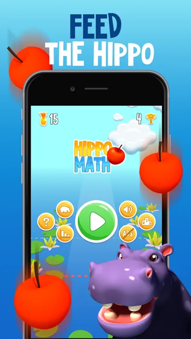Ảnh chụp màn hình của Hippo Math - AR Brain Trainer