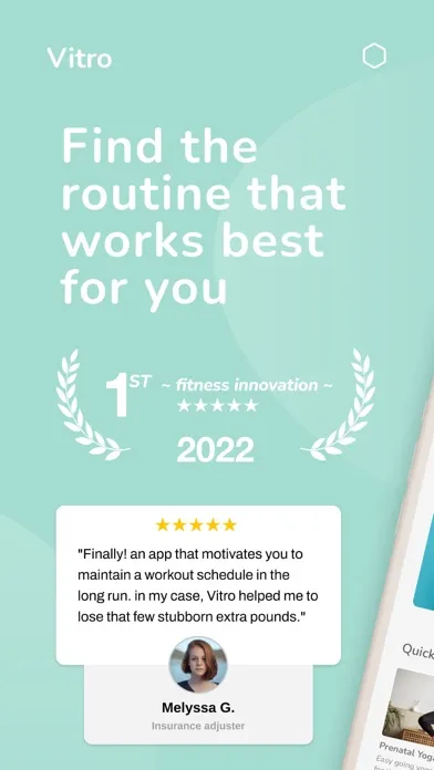 Captures d'écran de Vitro: Fitness Routine Planner