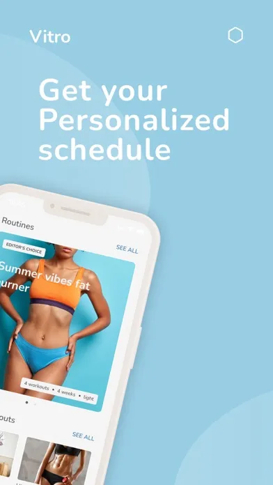 Captures d'écran de Vitro: Fitness Routine Planner
