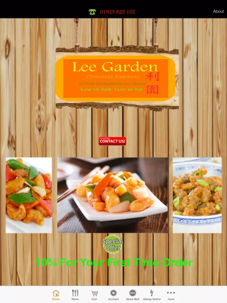 Capturas de pantalla de Lee Garden Oriental Express iPad 