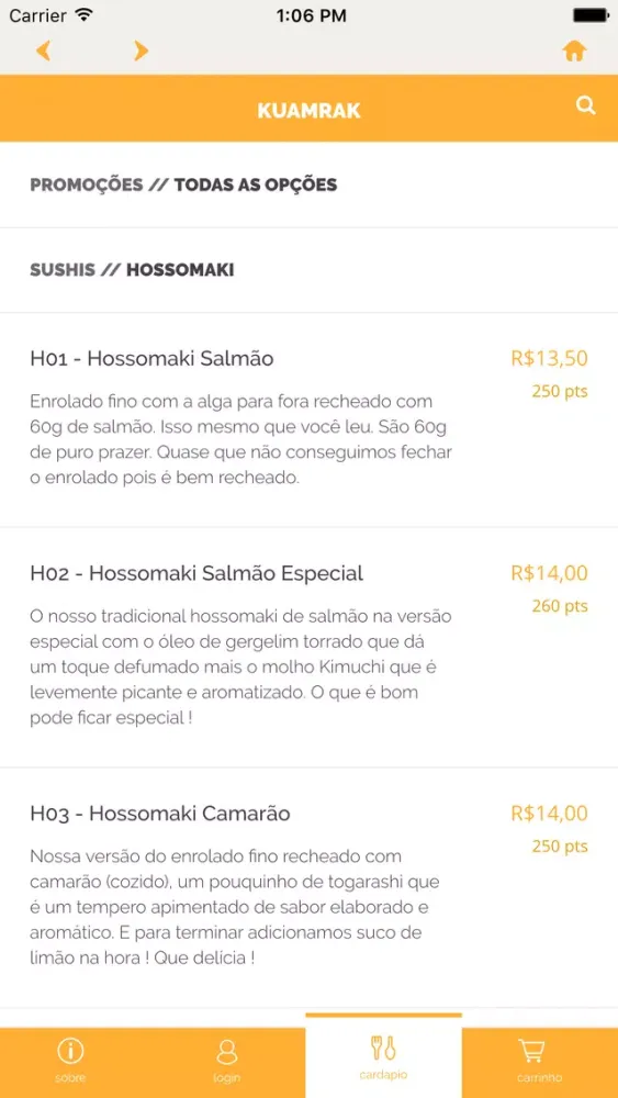 Capturas de tela do Kuamrak