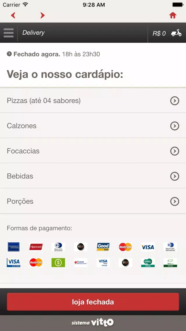 Capturas de tela do O Rei da Pizza