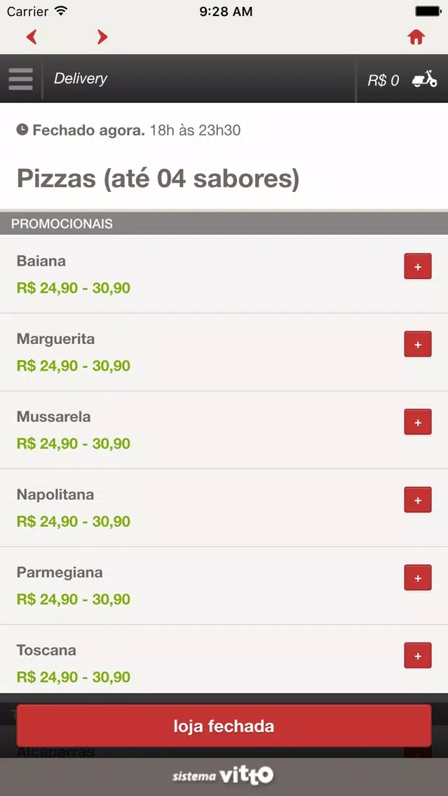 Capturas de tela do O Rei da Pizza