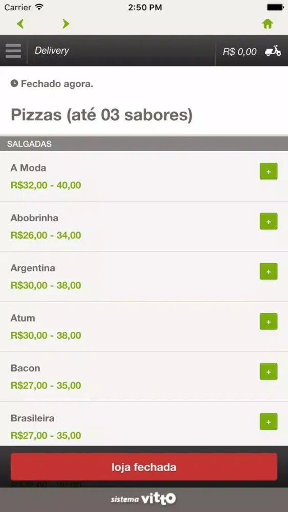 Capturas de tela do Show de Pizzaiolo