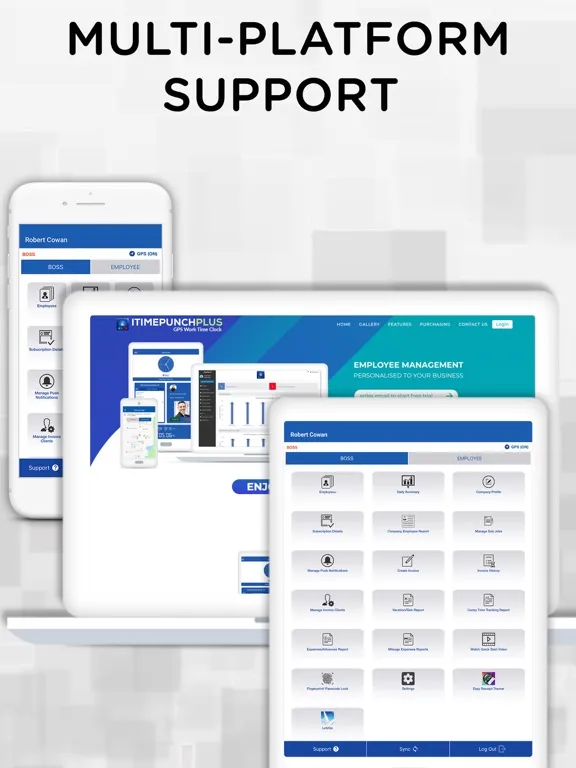 iTimePunch Plus Time Sheet App iPad  স্ক্রিনশট