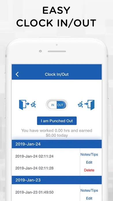 iTimePunch Plus Time Sheet App স্ক্রিনশট