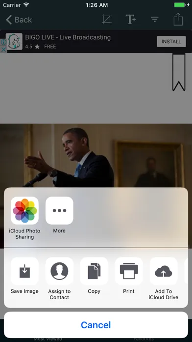 Capturas de tela do Barack Obama Wallpapers HD