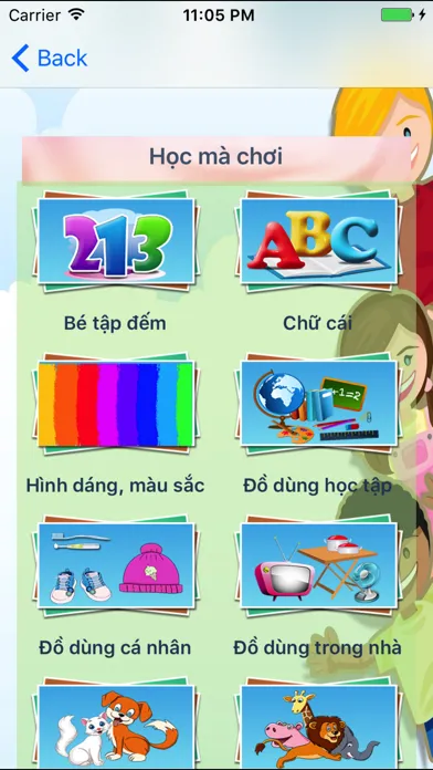 Mẹ và Bé yêu-Ứng dụng nuôi dạy bé từ 0 đến 5 tuổi Screenshots