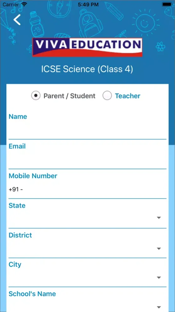 Tangkapan layar Viva ICSE Science Class 4