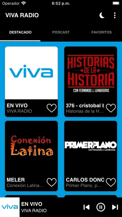 Capturas de pantalla de VIVA RADIO