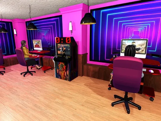 Capturas de tela do PC Gaming Cafe Games Tycoon 3D iPad 