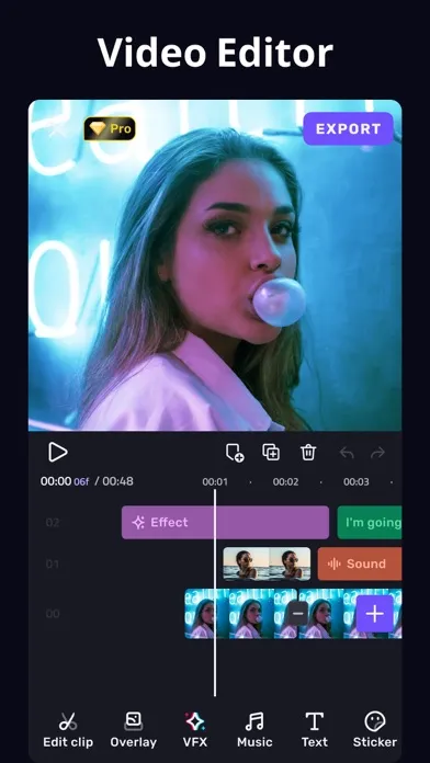 Tangkapan skrin VivaCut - Effect Video Editor