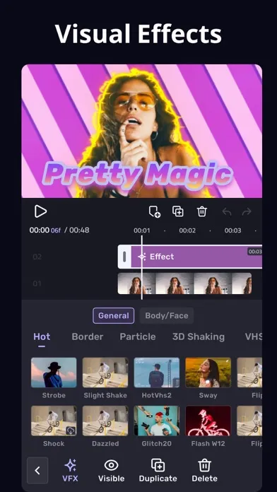 Tangkapan skrin VivaCut - Effect Video Editor