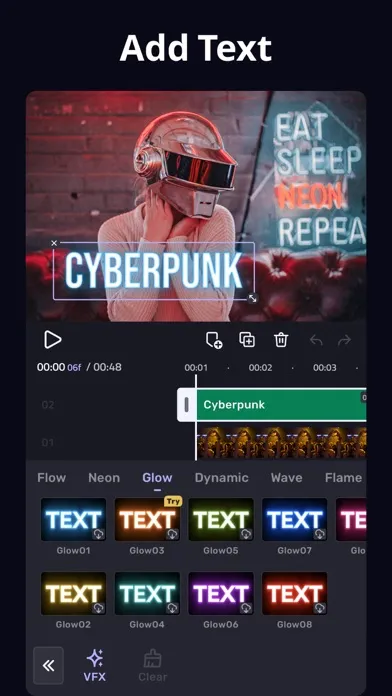 Tangkapan skrin VivaCut - Effect Video Editor