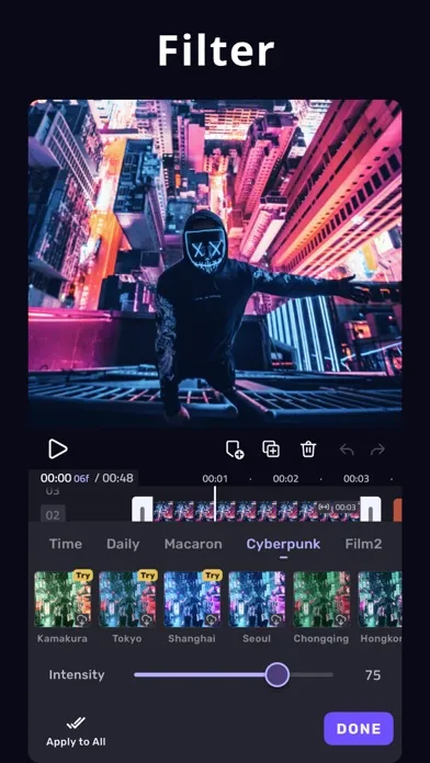 Tangkapan skrin VivaCut - Effect Video Editor