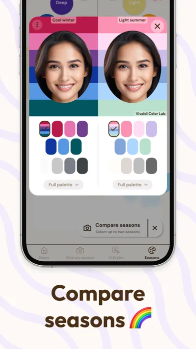Vivaldi Color Analysis Screenshots