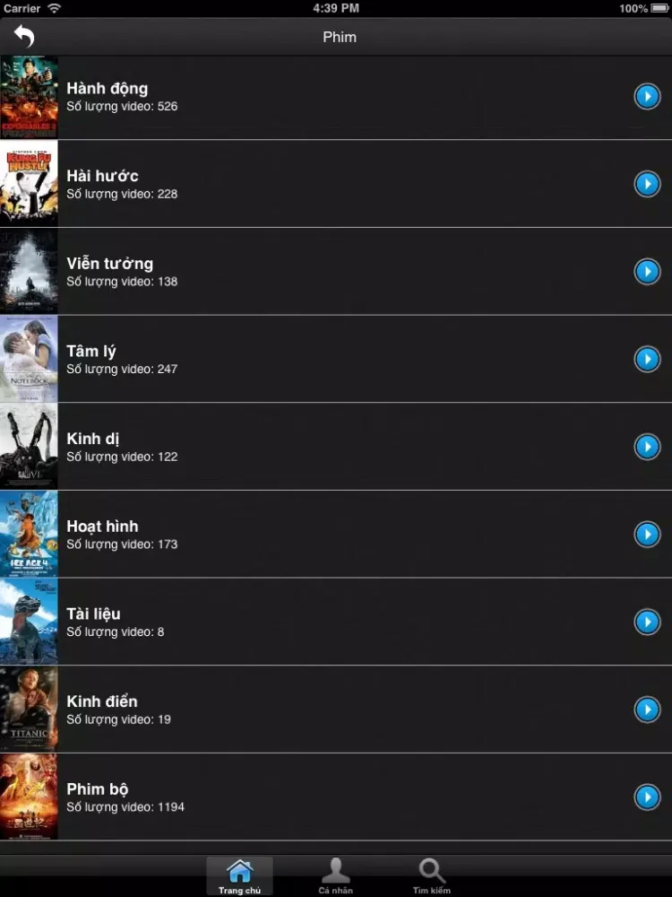 iTVOD iPad  Screenshots