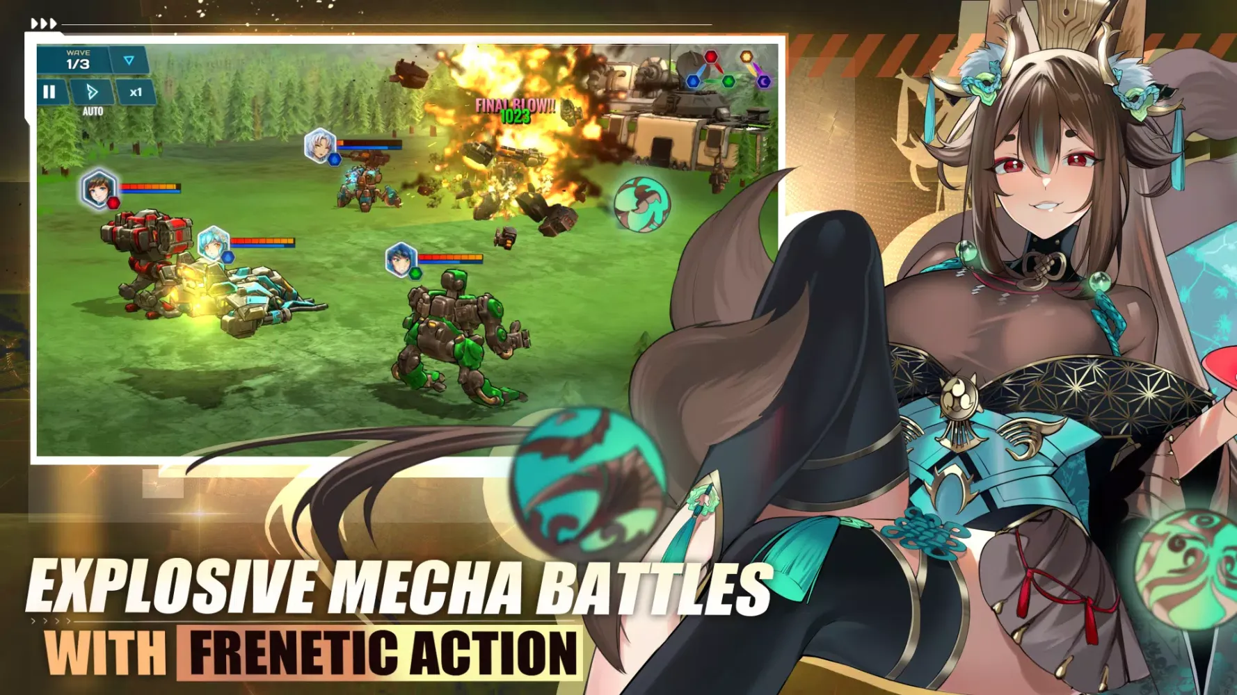 Tangkapan skrin Epic Mecha Girls