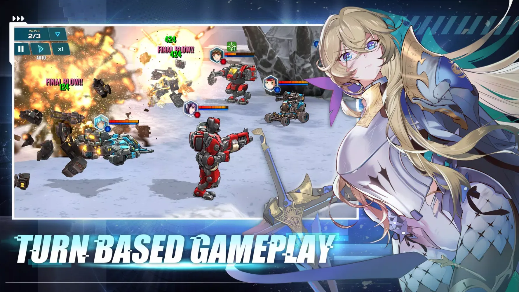 Tangkapan skrin Epic Mecha Girls