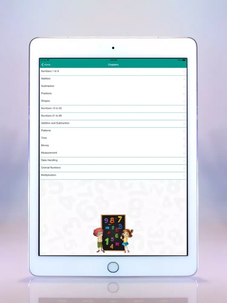 Capturas de tela do Volt Mathematics iPad 