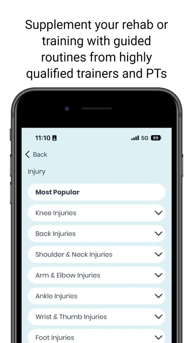 Capturas de pantalla de Vive Fit: Exercise and Rehab