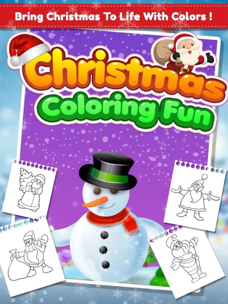 Christmas Coloring Fun Game iPad 스크린샷