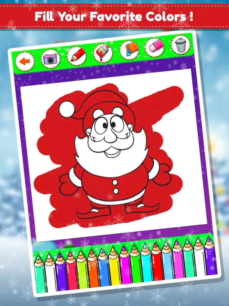 Christmas Coloring Fun Game iPad 스크린샷