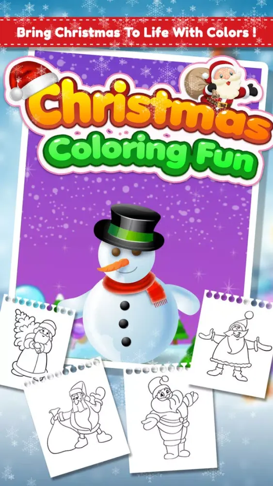 Christmas Coloring Fun Game 스크린샷