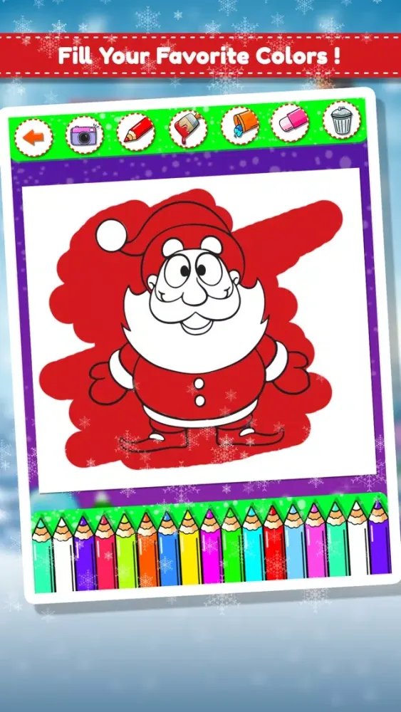 Christmas Coloring Fun Game 스크린샷