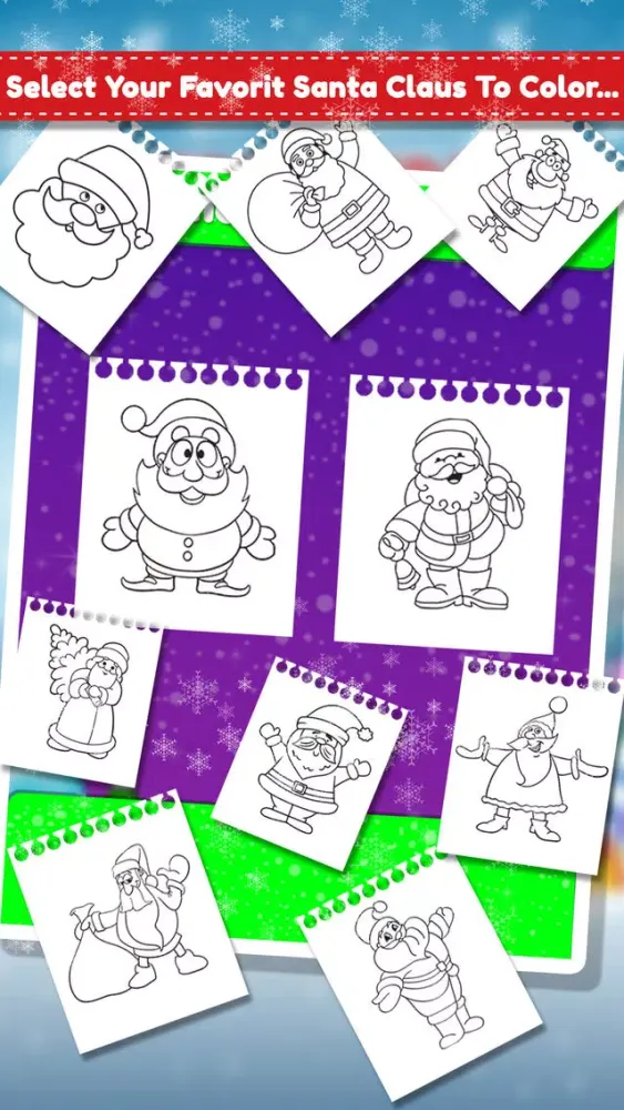Christmas Coloring Fun Game 스크린샷