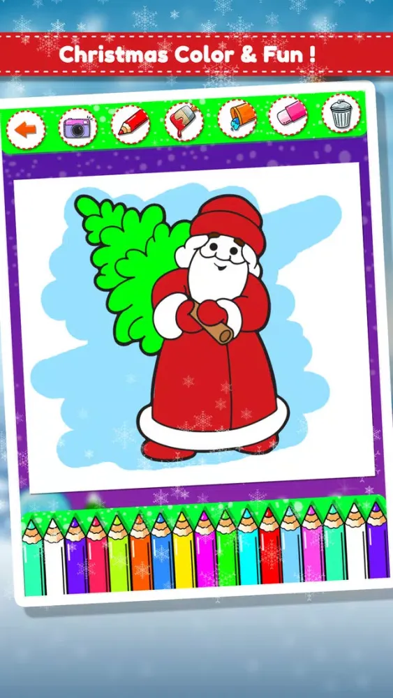 Christmas Coloring Fun Game 스크린샷