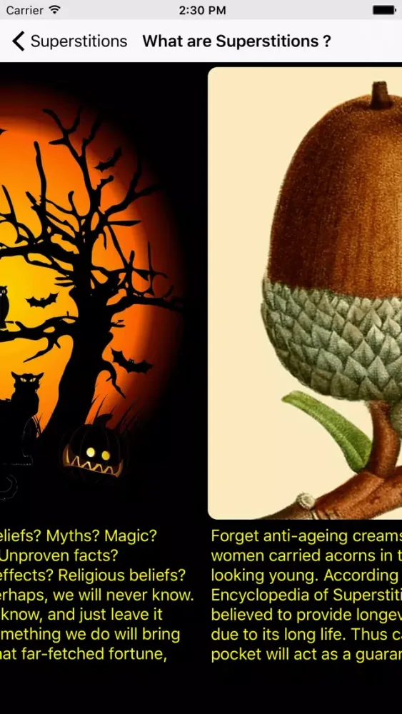 Tangkapan layar Superstitions Worldwide
