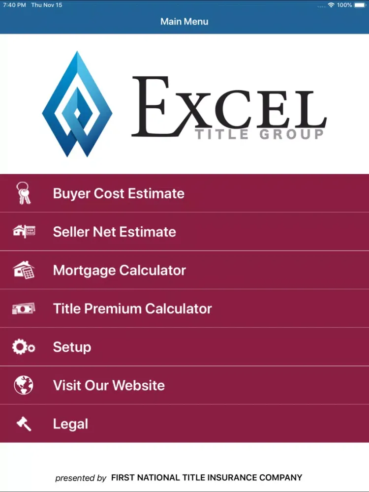 Скриншоты Excel Title Group App iPad 