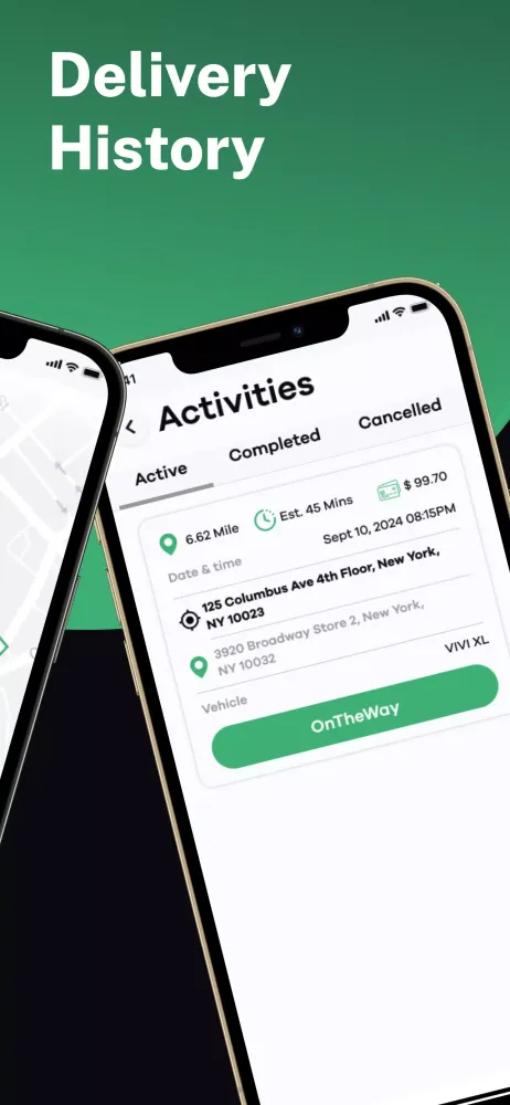 Ảnh chụp màn hình của VIVI Delivery