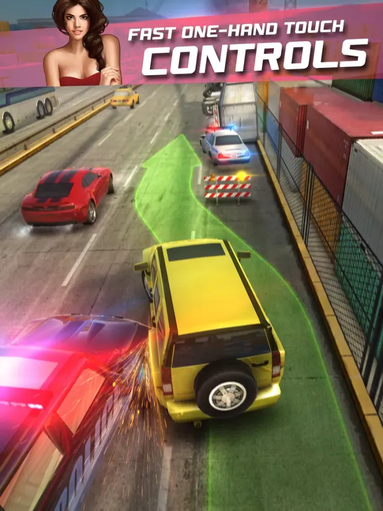 Highway Getaway: Police Chase - Car Racing Game iPad  Screenshots