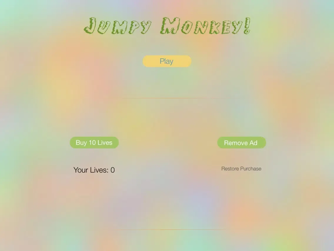 Jumpy Monkey! iPad  Screenshots