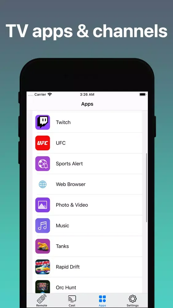 Capturas de tela do TV Remote & Cast - TV Control