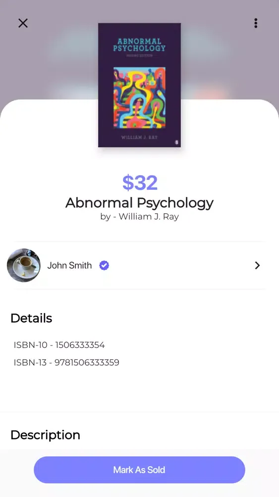 Zrzuty ekranu Vivllio - Buy, Sell Textbooks
