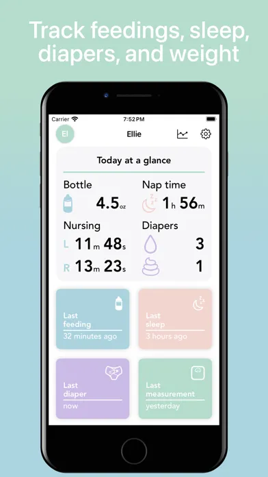 Captures d'écran de BabyTime - Logging & Tracking