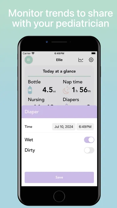 Captures d'écran de BabyTime - Logging & Tracking