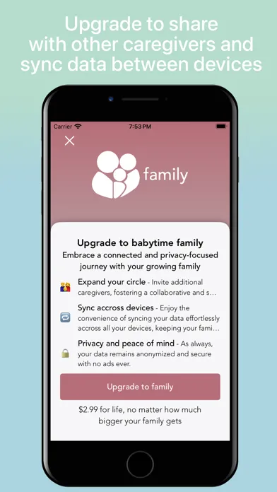 Captures d'écran de BabyTime - Logging & Tracking