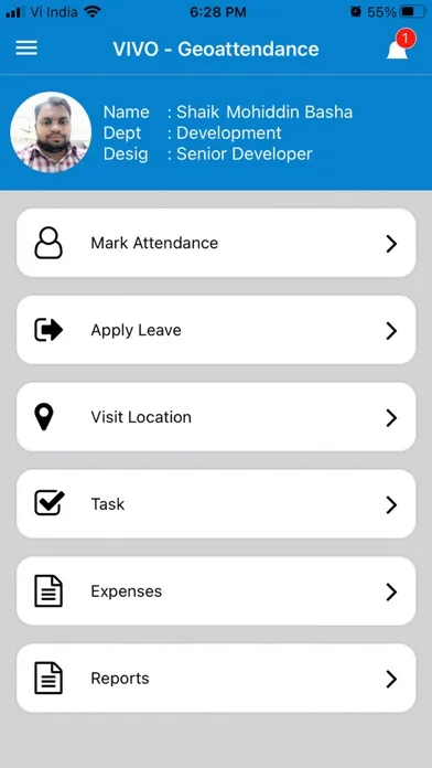 Скриншоты Geo - Attendance