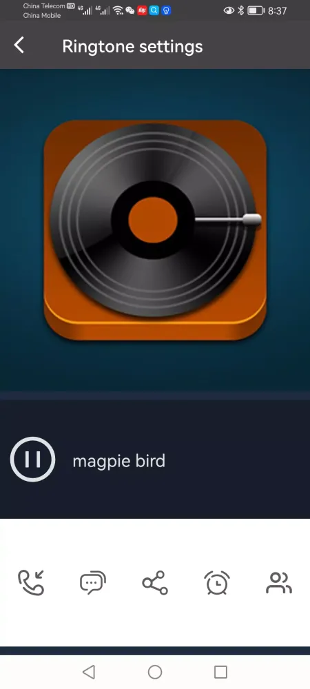 Tangkapan layar Vivo V23 Phone Ringtones