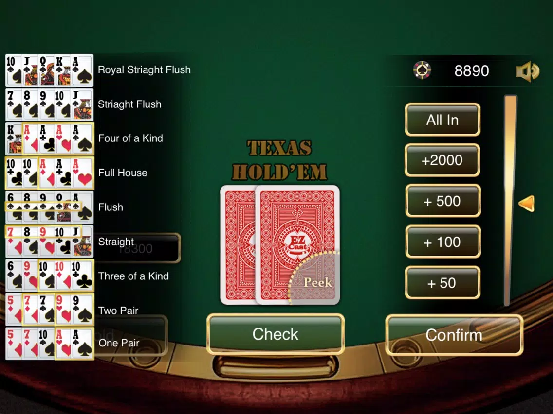 Tangkapan skrin viParty - Texas Hold'em iPad 