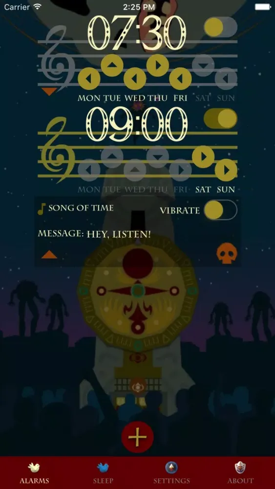 Captures d'écran de Hyrule Alarm Clock