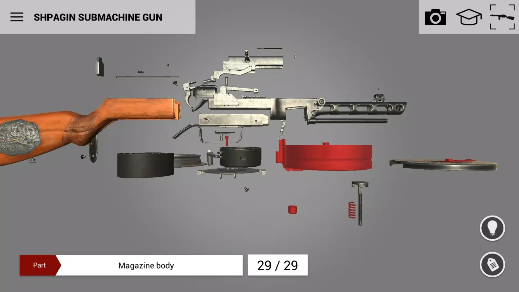 Capturas de tela do Weapons of Heroes. Museum 3D
